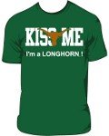 Kiss Me I Am a Longhorn T-shirt (M)