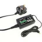 Girlz Gaming World Black PSP UK 3 Pin - Slimline AC Charger/Adapter