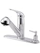 Danze D455612 Melrose One-Handle Kitchen Faucet with Pull-Out Spray and Soap Dis