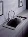 Kohler K-3377-NA-ST Stainless Steel Swerve Single Basin Stainless Steel Kitchen Sink ...