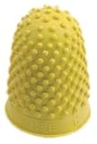 Zoom Produkt-Bild: Gummi-Fingerhut (hohe Qualit&auml;t, zum Geldscheine-Z&auml;hlen, Umbl&auml;ttern, Gr&ouml;&szlig;e L) 10 St&uuml;ck gelb
