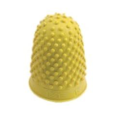 Gummi-Fingerhut (hohe Qualit�t, zum Geldscheine-Z�hlen, Umbl�ttern, Gr��e L) 10 St�ck gelb