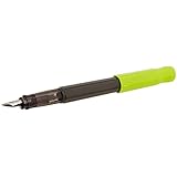 Pilot Kakuno Fine-Nib Fountain Pen, Black Body Light Green Cap Body (FKA-1SR-LGF)