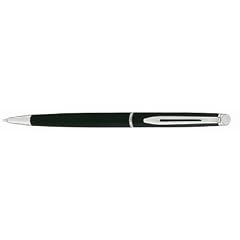 Waterman - H�misph�re: Kugelschreiber Mattschwarz CT, schwarze Mine, Strichbreite: mittel