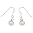 Fresh Water Pearl Sterling Silver Earrings - Classic & Perfect