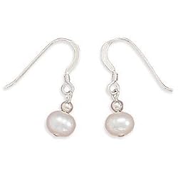 Fresh Water Pearl Sterling Silver Earrings - Classic & Perfect