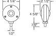 Truck-Lite Double Face, Die Cast, Pedestal Lamps, Bulb Replaceable 3801