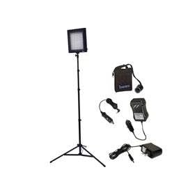 Bescor LED-200SNMH, 200W LED Dimmable Studio Light & NiMH Battery Kit