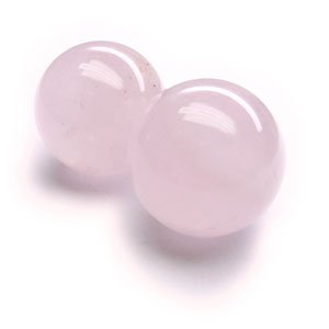 Rose Quartz Crystal Balls (set of 2)