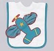 Mullins Square Airplane Pullover Bib w/ Removable Washcloth