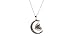 Expression Jewelry I Love You To The Moon and Back Two-Piece Moon & Heart Pendant Necklace | Free 18 Inch Necklace