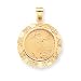 14k 1/4 oz American Eagle Coin Mounted Coin Bezel Pendant