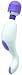 Sinclair Institute Select Sacha Rechargeable Massager, White and Lavender