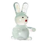 Ganz Miniature Glass Animals Figurine - White Glass BunnyIMAGE