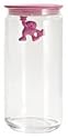 A di Alessi Gianni Glass Jar, Pink Lid, 140 cl, (AMDR06 P)