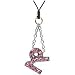 Cellet Phone Strap - Capricorn Zodiac Sign With Pink Stones - STZO4