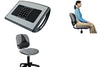 Fellowes Professional Series Foot Rocker - Foot rest - silver, natural wood