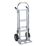 Buy 2 in 1 Aluminum Convertible Hand Truck Jr (WS1032) Category: Platform Trucks by Box Packing and Shipping Supplies