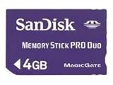 Sandisk 4GB Memory Stick PRO DUO (SDMSPD-4096, Static Pack)