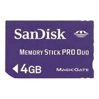 Sandisk 4GB Memory Stick PRO DUO (SDMSPD-4096, Static Pack)