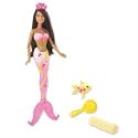 BARBIE Splash & Style Mermaid Pink with Angel Fish AA