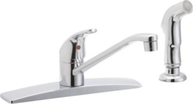 Elkay Single Handle Faucet With Side Sprayer In Chrome Finish LK2478CR 
Elkay Single Handle Faucet With Side Sprayer In Chrome Finish LK2478CR