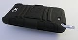 New Rugged Armor Hybrid Hard Case w/ Belt Clip Holster for Samsung Galaxy Note 2 II N7100 - Black [In CellCostumes Retail Packaging]