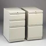 HON(R) Efficiencies(TM) 2-Drawer Mobile Pedestal, 28H x 15W x 22 7/8D, Charcoal