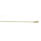 18k Yellow Gold 0.9mm Snake Chain Necklace - 24 Inch