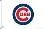 Chicago Cubs 3' x 5' White Flag by Rico Tag