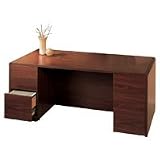 The Hon 10600 Dbl-ped Desk 72wx36d Mahogany Ea - Model 652832