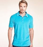 Blue Harbour Cotton Rich Towelling Polo Shirt