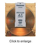 Panasonic 4.7GB 3x DVD-Ram Cartridge Media 50 Pack- LM-HB47LU