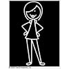 Plaid Me and My Peeps Family Auto Decal: Mom
