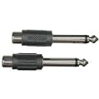 HOSA AUDIO ADAPTER RCA FTO 1/4INM - 2 PACK TO 1/4inM - 2 PACK