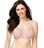 Total Support Non-Wired All-Over Fleur Lace B-G Bra