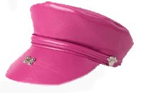Large Magenta Flat Biker Hat for Dogs
