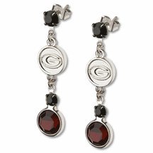 Georgia Bulldogs Rhodium Logo Earrings