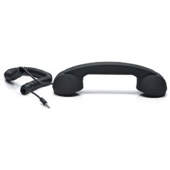 Retro Handset for All Mobile Phones - Soft Touch Black - PART OF GIZMO ACCESSORIES RANGE