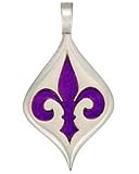 Bico Australia Purple Fleur De Lys Pendant