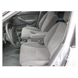 03-05 Honda Civic Seat Covers Sedan Buckets Adjustable Headrests Front Beige Velour by GT Covers