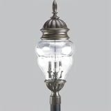 Progress Lighting Anderson Antique Bronze Three-Light Outdoor Post Mounted Lantern