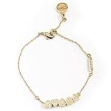Chloe クロエ ブレスレット Ｈeat　Ｃharm ハートチャームハートキューブ ロゴ ゴールド×ライトゴールド 2B0456 AW7 97