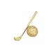 Vermeil 22K Gold on Sterling Silver Golf Club and Ball Charm