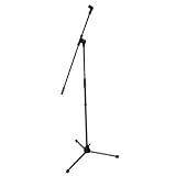 Cyber Monday New Pyle PMKS3 Tripod Microphone Stand With Extending Boom Black MIC Holder Excellent Performance