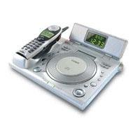 CD Player with Dual Alarm Clock Radio & 2.4 GHz Caller ID Telephone
