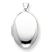 Jewelry : 14k White Gold Polished Domed Locket