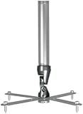 Universal Front Projector Mount With Pipe Adaptor - Silver