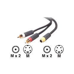 Belkin AV22101-12 12-feet PureAV S-Video and Audio Cables Kit