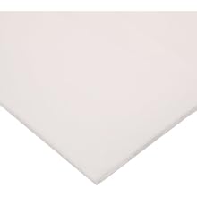 CS Hyde Silicone Foam, Open Cell, Commercial Grade, Light Density, Acrylic Adhesive, 0.125" Thick, White, 12" Width, 12" Length